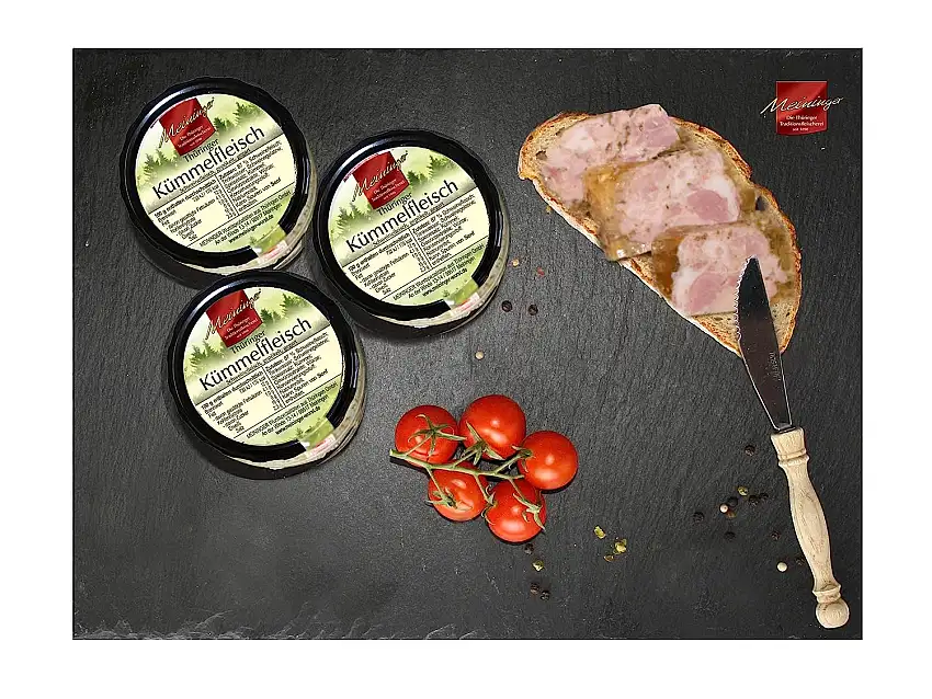 Kümmelfleisch aus Thüringen I Wurst in Glaskonserven I Spezialitäten aus Meiningen