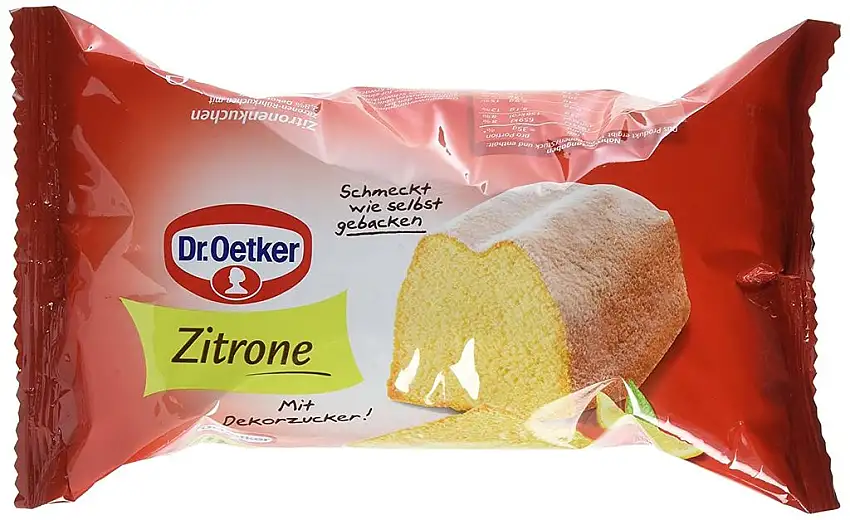 Dr. Oetker Fertigkuchen Zitronenkuchen, 4er Pack (4 x 350 g)
