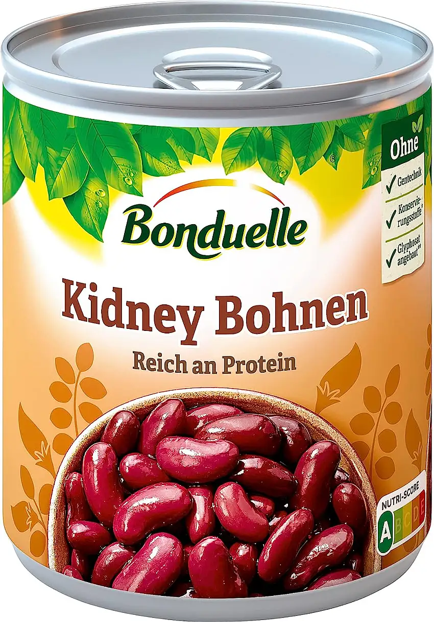 Bonduelle - Kidney Bohnen Konserve, 800g (Abtropfgewicht - 500g)