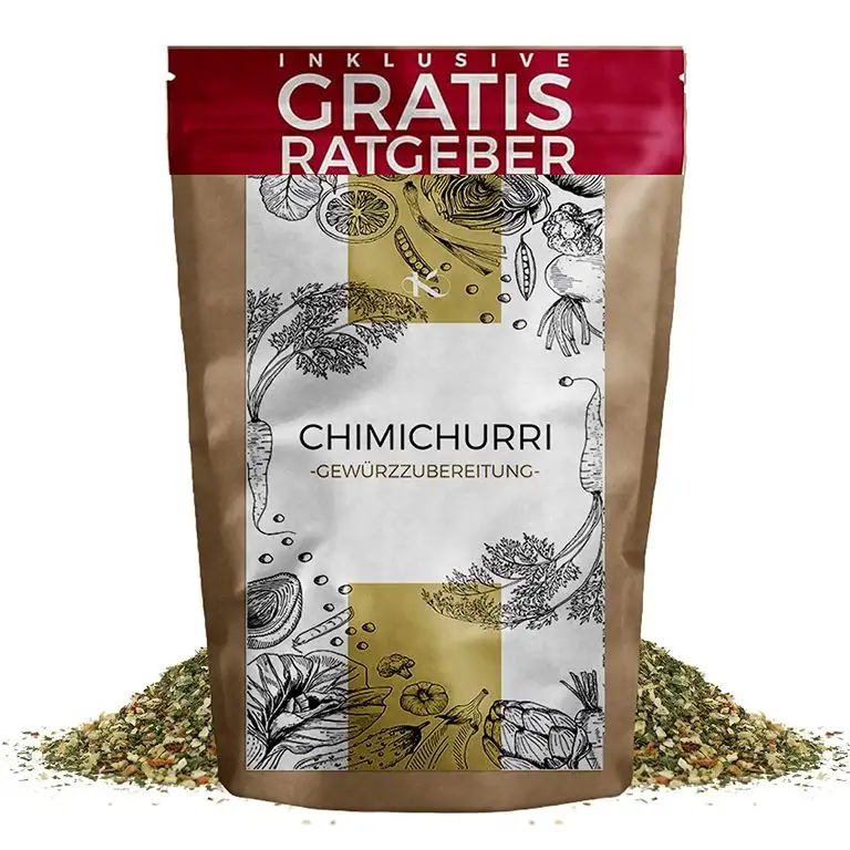 Chimichurri Gewürzmischung 100g | Würzmischung Gewürzspezialität nach argentinischem Rezept inkl. gratis Ratgeber | hochwertiges Küchengewürz pikant