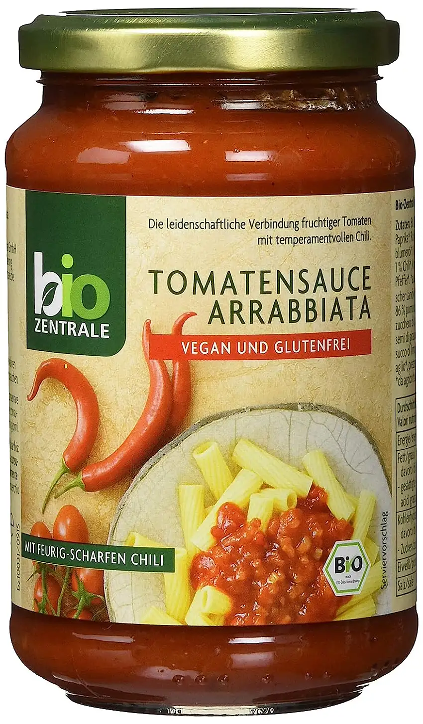 biozentrale Tomatensauce Arrabiata Vegan, glutenfrei, , 350 g