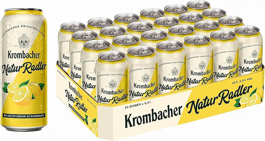 Krombacher NaturRadler 0,5L Dose 24er Dosentray