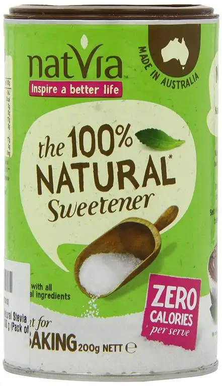 Natvia 100 % Natural Sweetener Canister 200 g (Pack of 1)
