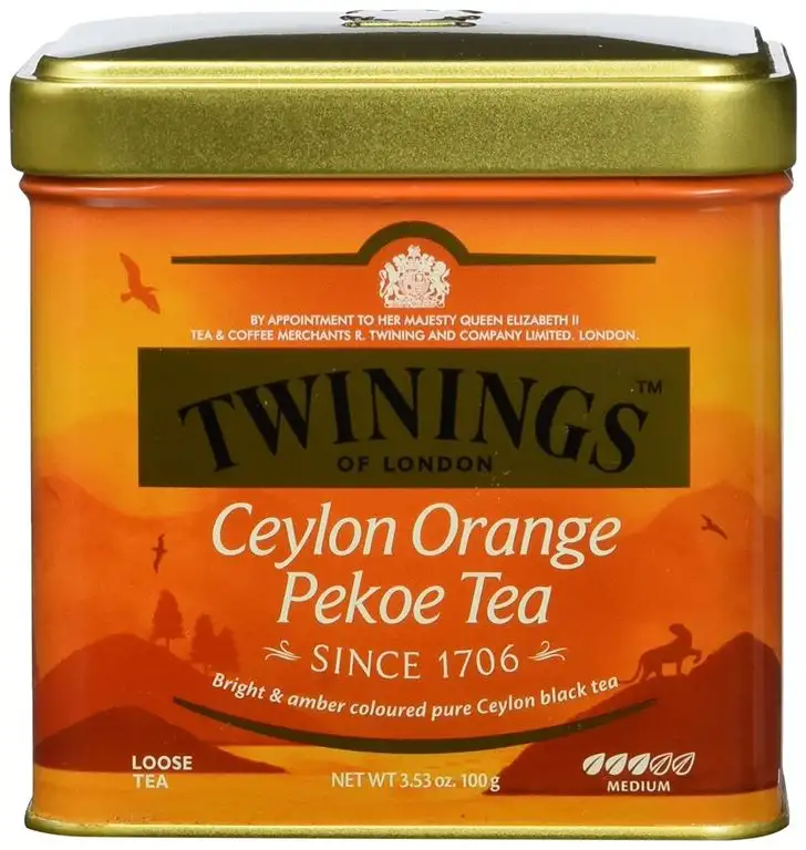 Twinings Ceylon Orange Pekoe Tee Dose 100g, Schwarztee, Das erfrischende Aroma charakterisiert diesen Tee. Black Tea 2er Pack (2 x 100 g)