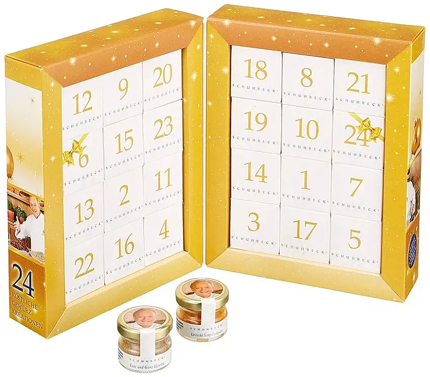 Gewürz-Adventskalender Schuhbeck´s "Würzige Weihnachten", 1er Pack (1 x 319 g)