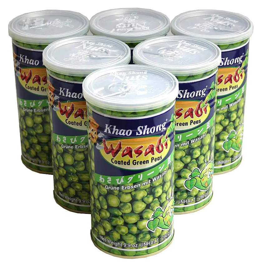 6x280g Khao Shong Erbsen mit Wasabi