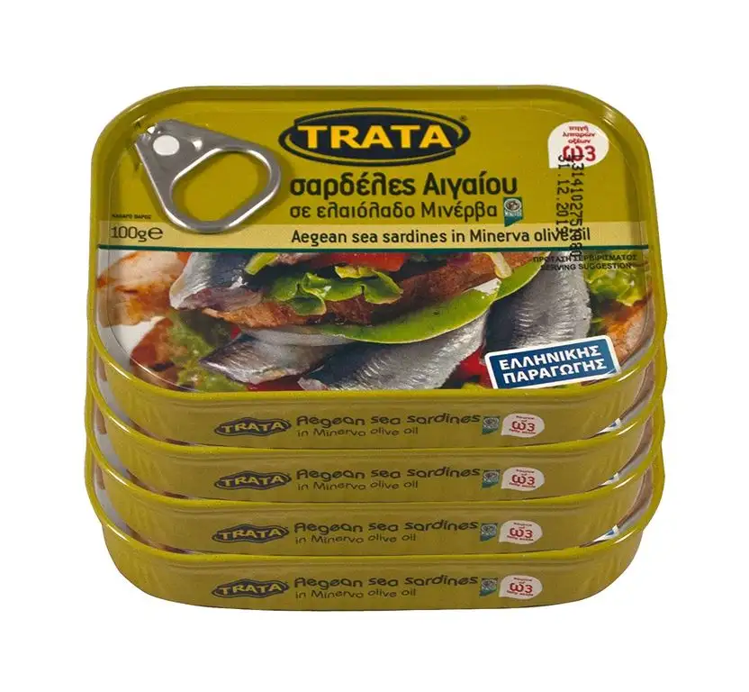 Griechische Sardinen in Olivenöl Traditioneller Geschmack Nettogewicht 400gr