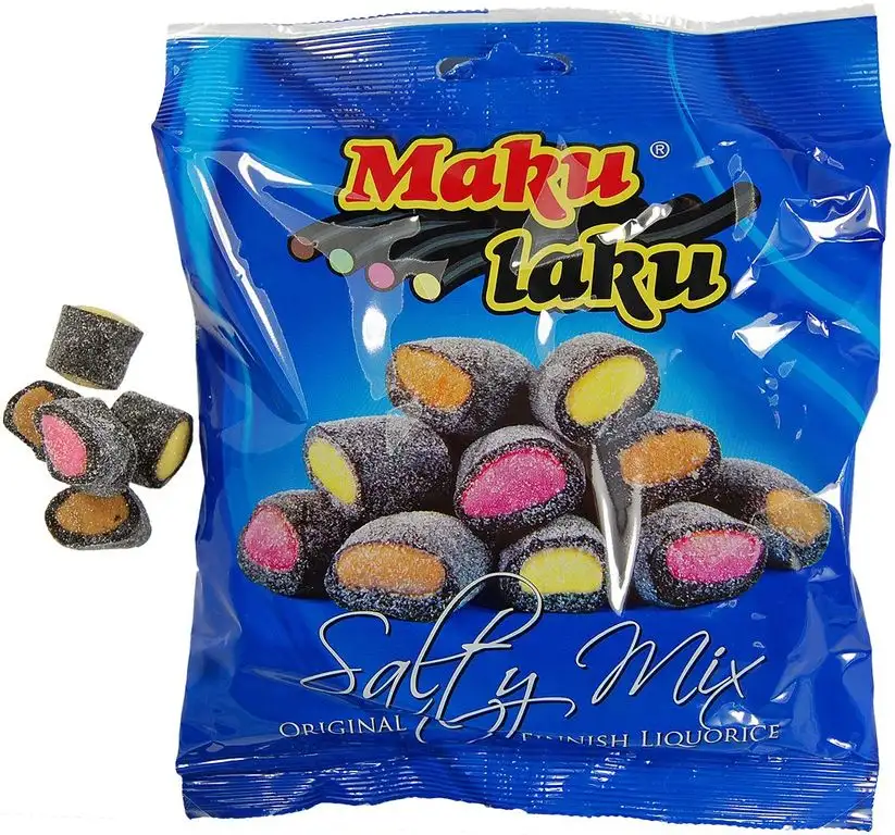 MakuLaku - Salty Liquorice Mix, Finnisches Lakritz salzig (200 g)