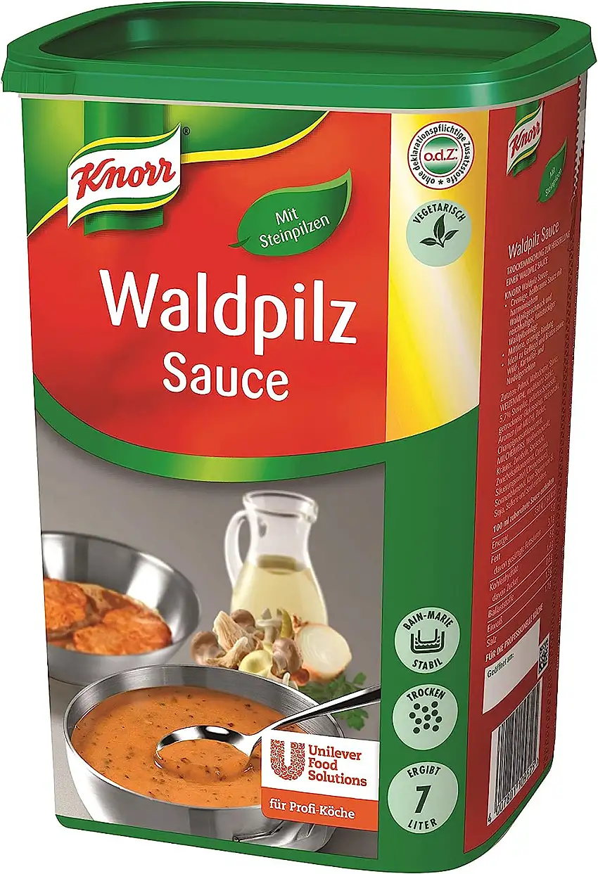Knorr Waldpilz Sauce, Braten, 1er Pack (1 x 1 kg)