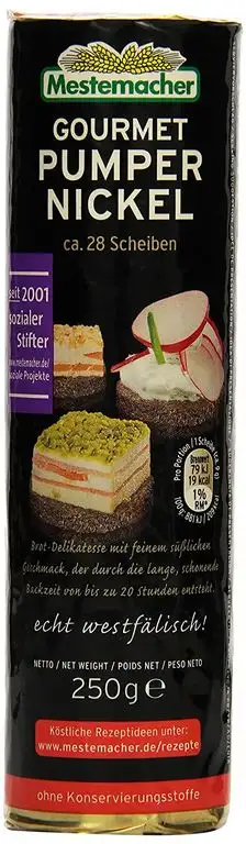 Mestemacher Gourmet Pumpernickel Rolle, 6er Pack (6 x 250 g)