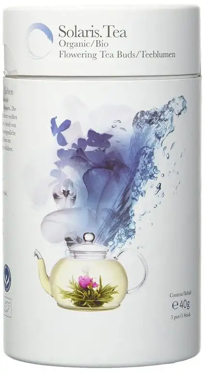 Solaris Tea Bio Teeblume Erblühender 5 Teerosen Flowering Tea, 1er Pack (1 x 40 g)