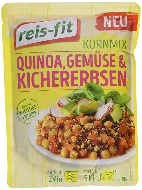 reis-fit Kornmix Quinoa, Gemüse & Kichererbsen, 200 g