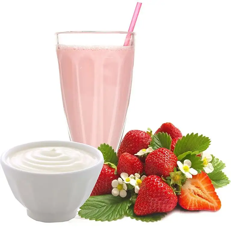 Joghurt Erdbeer Geschmack Milchshake Pulver Gino Gelati zum Milchshakes selber machen (333 g)