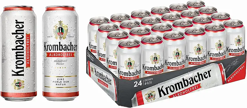 Krombacher Bier Alkoholfrei Einweg (24 x 0,5 l)