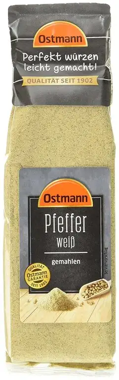 Ostmann Pfeffer weiß gemahlen, 3er Pack (3 x 60 g)