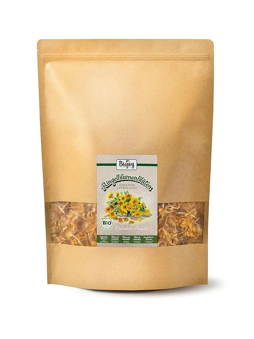 Biojoy BIO-Ringelblumenblüten Tee (500 g), getrocknet und ganz (Calendula officinalis L.)