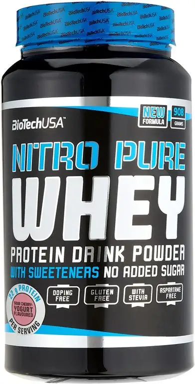 Biotech USA Nitro Pure Whey Sauerkirsche-Joghurt, 1er Pack (1 x 908 g)
