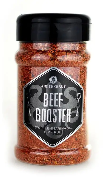 Ankerkraut Beef Booster, Rub Brisket und Steak Gewürz, Gewürzmischung für Fleisch, 230g im Streuer