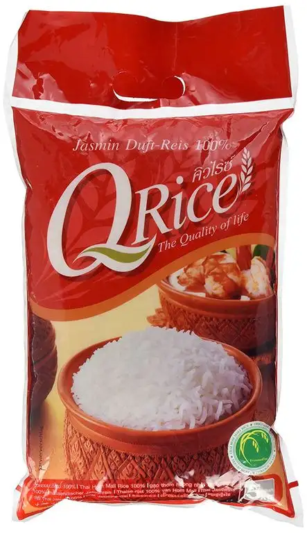 Q RICE Jasminreis – 100% duftender Langkorn Reis – Thai Hom Mali - 1 x 5 kg