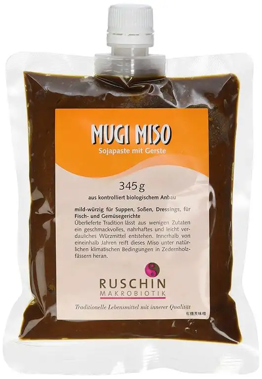 Ruschin Bio Mugi Miso mit Gerste im Verschlußbeutel, 1er Pack (1 x 345 g)