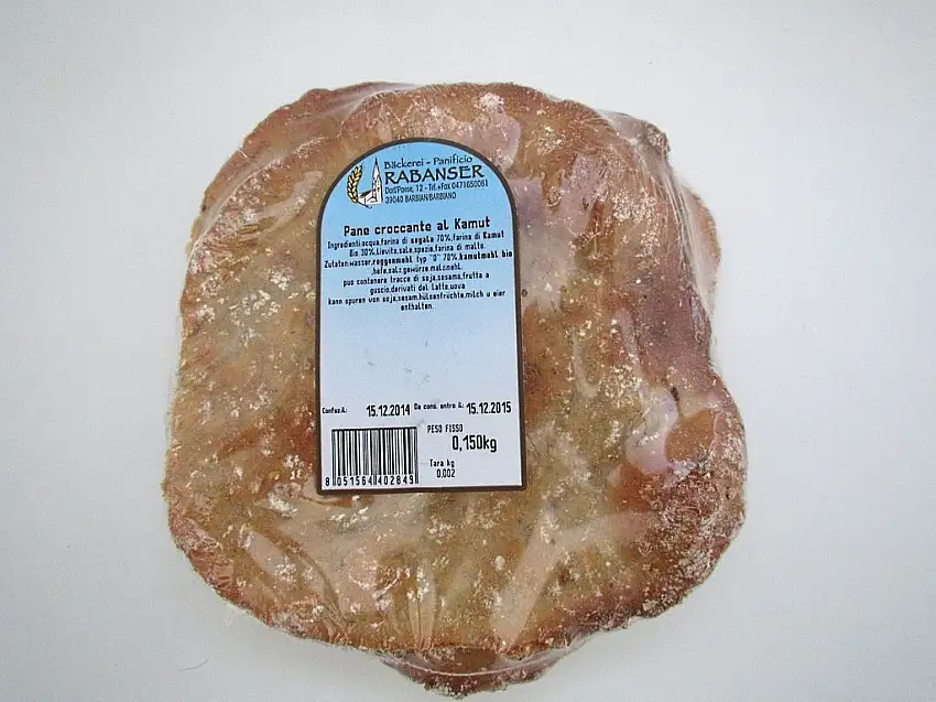 Schüttelbrot mit Kamut Rabanser handgeschüttelt 155 gr.