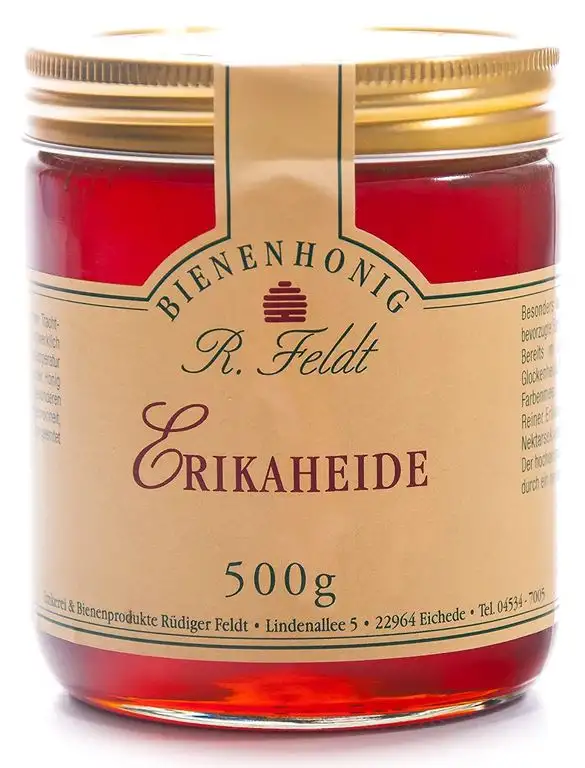 Erikaheide Honig, dunkel, hocharomatisch, unfiltriert, 500g