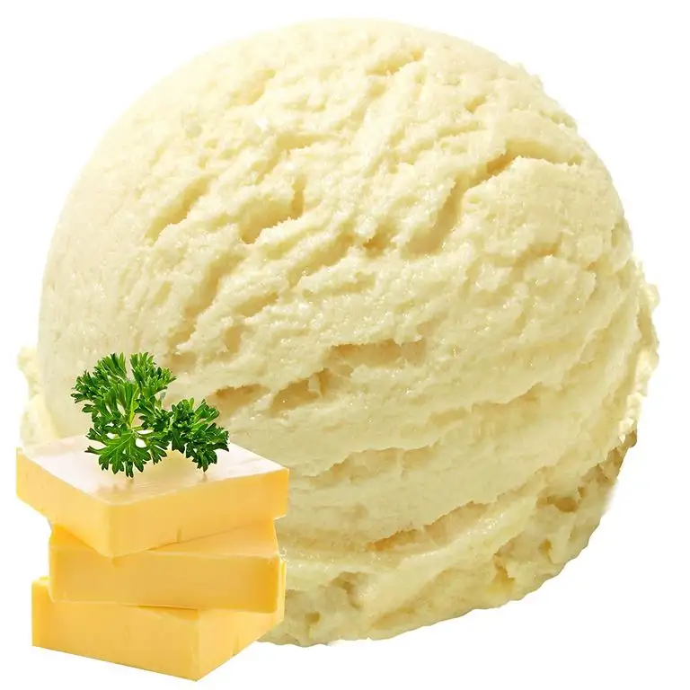 Butter Vanille Geschmack 333g Gino Gelati Eispulver Softeispulver für Ihre Eismaschine