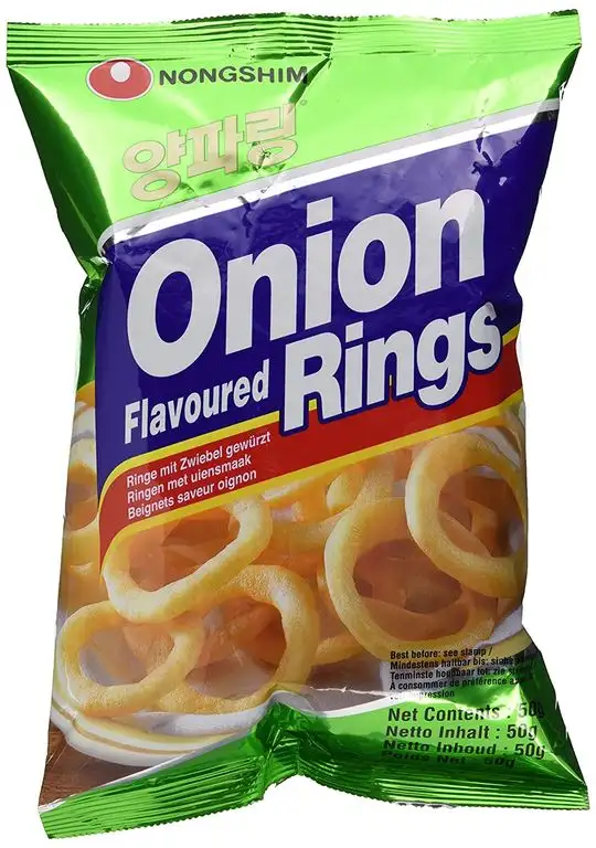 Nong Shim Onion Flavoured Rings / Zwiebelringe Yangparing (Koreanischer Knabberspaß für Abende mit Freunden)