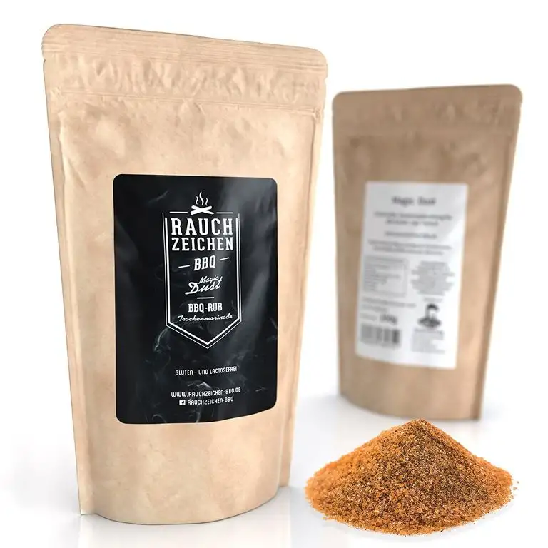 Rauchzeichen-BBQ Magic Dust, Barbecue Rub 250g, Gewürzmischung zum Grillen, Grill Marinade trocken