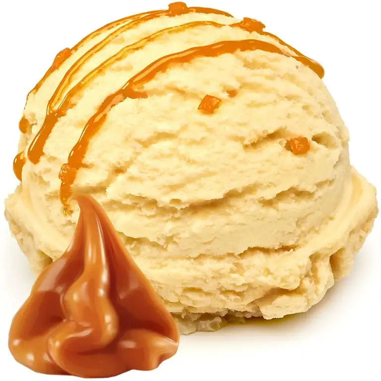 Karamell Geschmack 333 g Gino Gelati Eispulver für Ihre Eismaschine