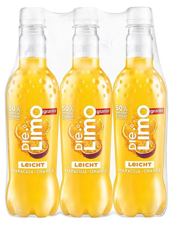 Die Limo Leicht Maracuja-Orange, 6er Pack, EINWEG (6 x 1 l)