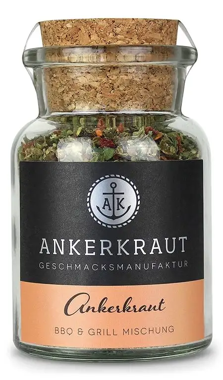 Ankerkraut BBQ und Grill Gewürzmischung, das Original, 70g im Korkenglas