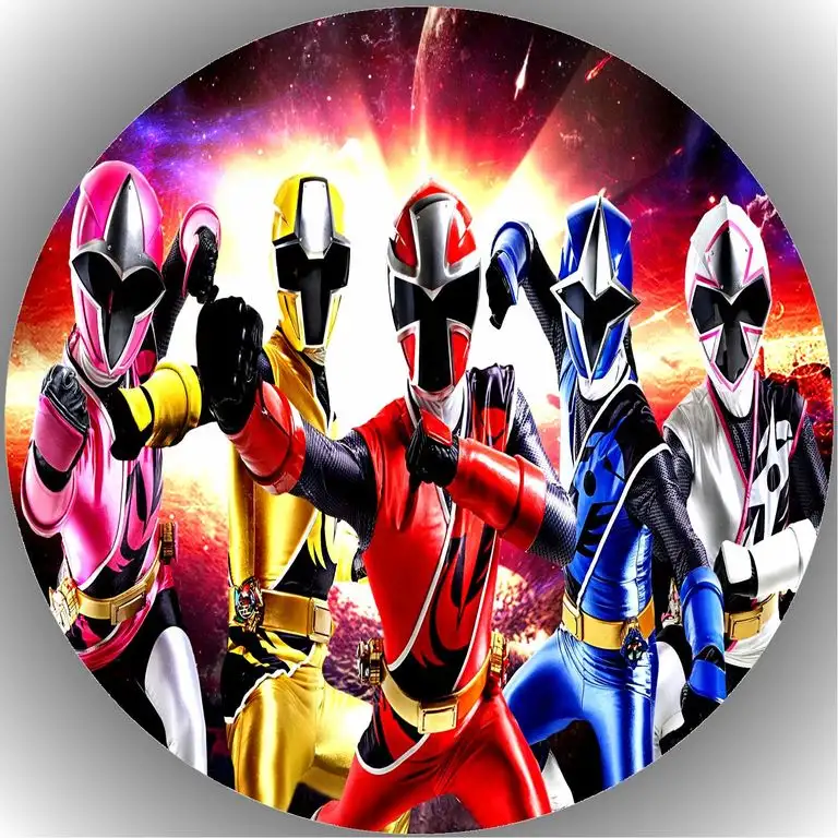 Premium Esspapier Tortenaufleger Tortenbild Geburtstag Power Rangers T3
