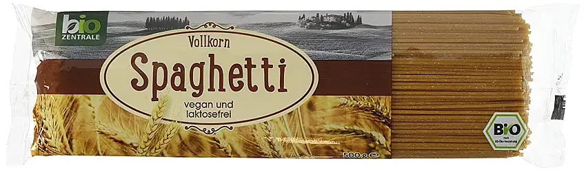 biozentrale Vollkornspaghetti Bio, 6er Pack (6 x 500 g)