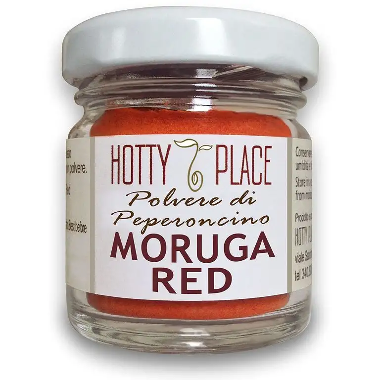 RED MORUGA Chili PULVER 2° Platz im Guinness-Weltrekord Großen Geschmack EXTREME SCHARF im 10g Glas