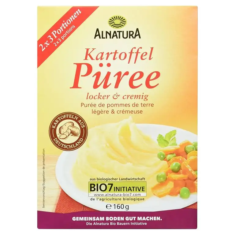 Alnatura Bio Kartoffelpüree, 10er Pack (10 x 160 g)