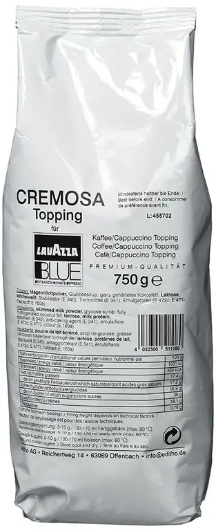 Cremosa Topping Milchpulver, 1er Pack (1 x 750 g)