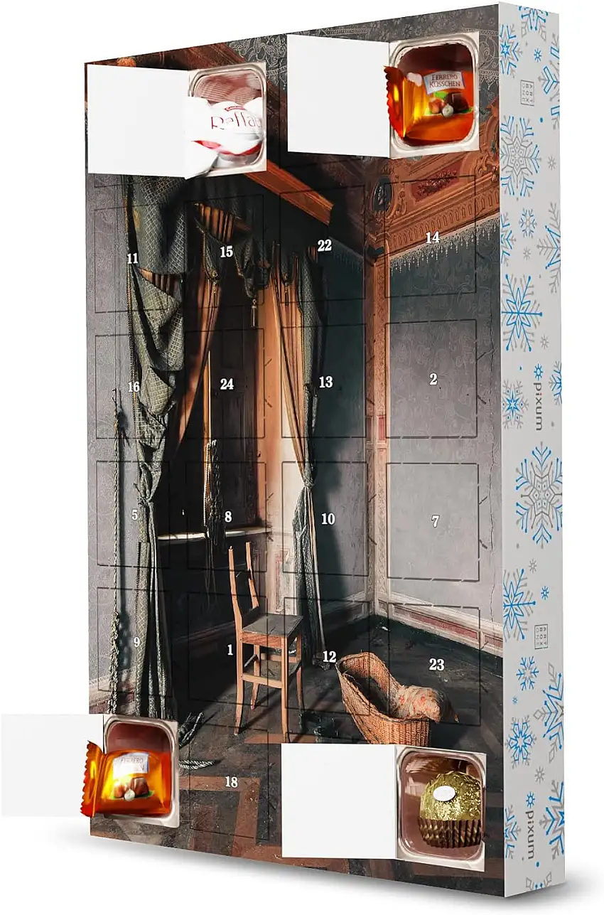 artboxONE Adventskalender mit Pralinen von Ferrero A sad Old Story Adventskalender Architektur