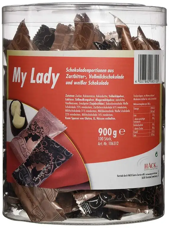 Hack AG My Lady Schokolade Schokoladenmedaillon, 1er Pack (1 x 900)
