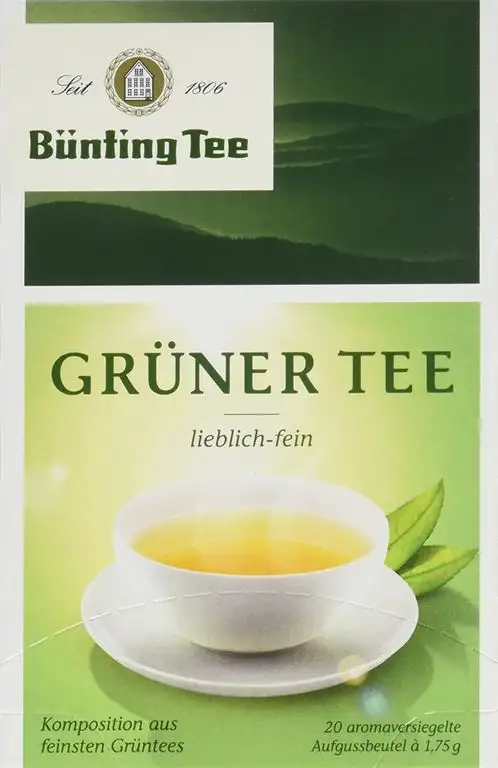 Bünting Tee Grüner 20 x 1.75 g Beutel, 4er Pack (4 x 35 g)