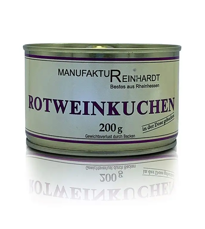 Manufaktur Reinhardt Rotweinkuchen in der Dose gebacken 200g