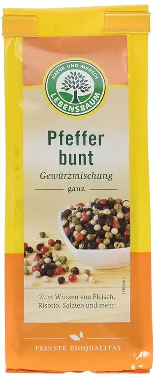 Lebensbaum Pfeffer, bunt, ganz - Bio, 3er Pack (3 x 150 g)