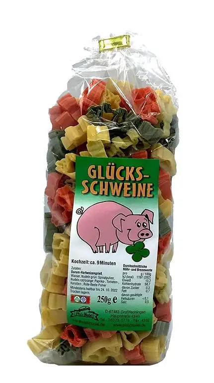 Gutting Pfalznudeln Glücksschwein Pasta 250g - Nudeln mit Motiv