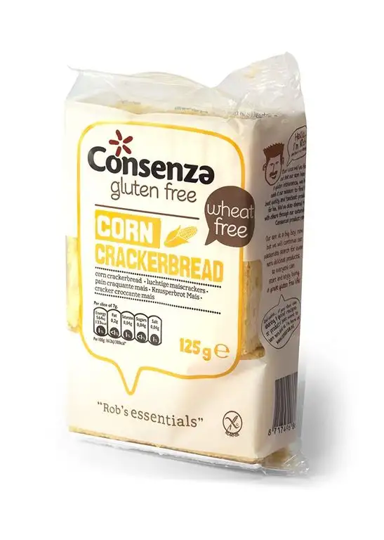 Consenza Mais Knusperbrot Glutenfrei, 6er Pack (6 x 125 g)