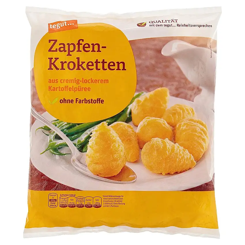 tegut... Zapfen-Kroketten, 750 g (Tiefgefroren)
