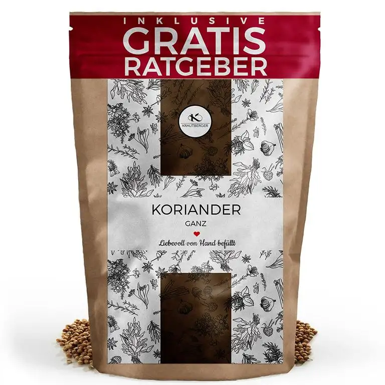 Koriander Koriandersamen ganz 250g I Coriandersamen aus Osteuropa inkl gratis Ratgeber I hochwertiges Gewürz aus der Korianderpflanze Vorteilspack