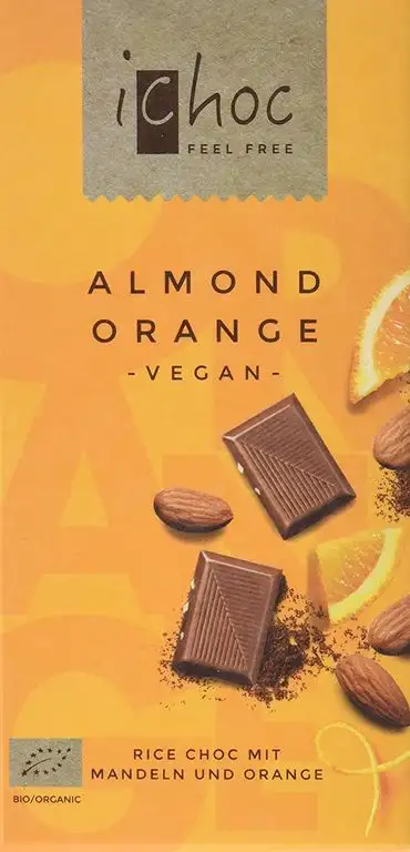 Vivani Almond Orange-Rice Choc, 5er Pack (5 x 80 g)
