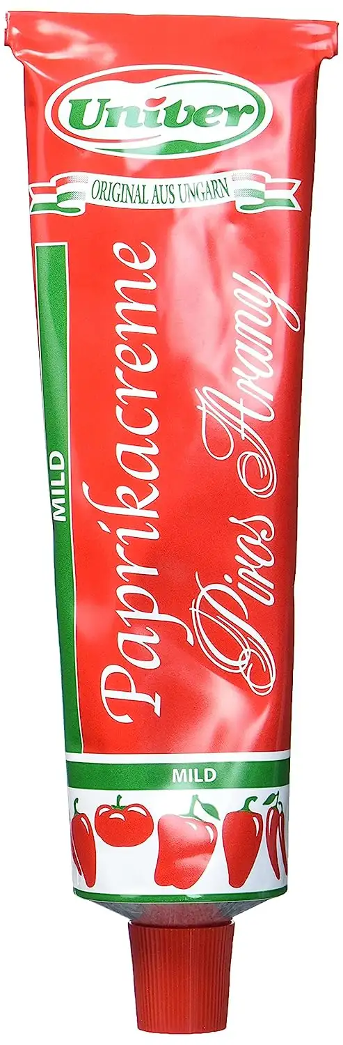 Paprikacreme Rotes Gold (Piros Arany), 160g Tube mild - Delikatess Paprikacremeverschiedene Sorten