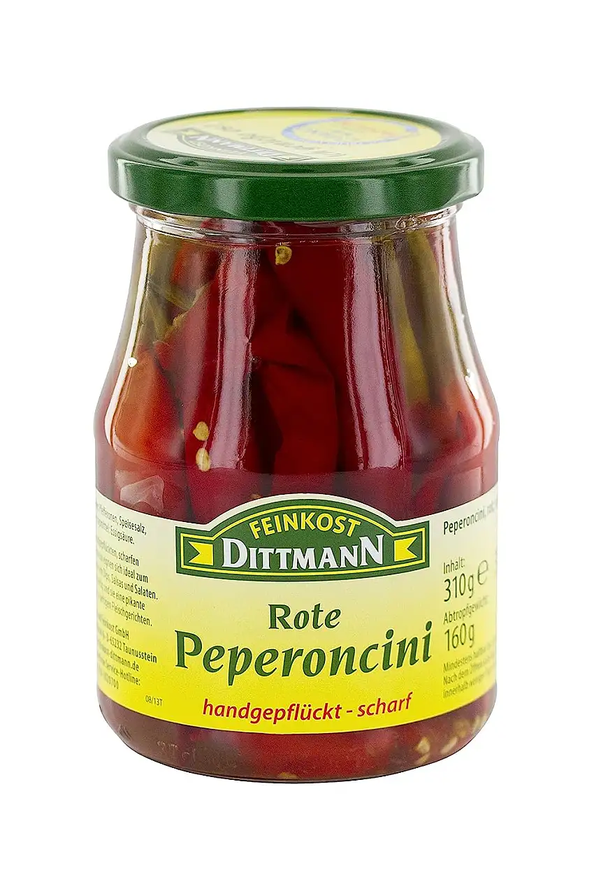 Feinkost Dittmann Peperoncini, Rot, Scharf, 160g