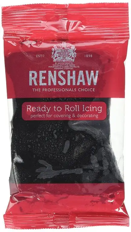 Fondant schwarz - 250 g - Regalice Rollfondant
